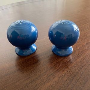 Fiestaware salt and pepper shakers in Lapis Blue